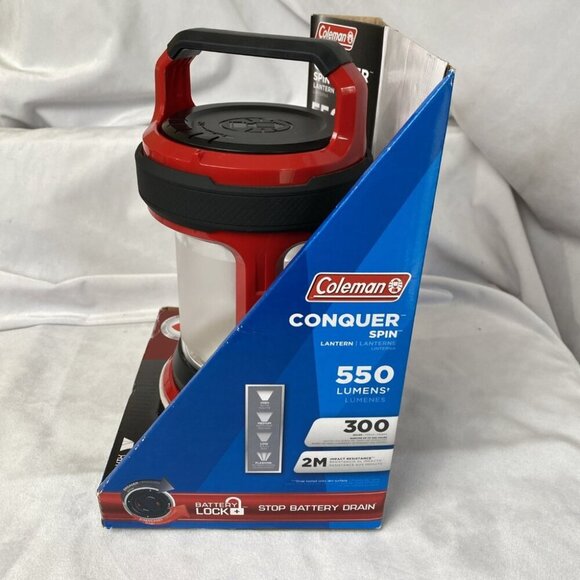 Coleman Conquer Spin Lantern 550 Lumens Rugged Camping Outdoors Hiking LED - Picture 7 of 11